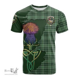 Scottish MacDonald Lord of the Isles Hunting Clan Tartan with Thistle and Scotland Map Tartan Plaid T Shirt Scottish Plaid Tartan Plaid - ScotsTee - scotstee.com