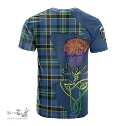 Scottish Hope Ancient Clan Tartan with Thistle and Scotland Map Tartan Plaid T Shirt Scottish Plaid Tartan Plaid - ScotsTee - scotstee.com