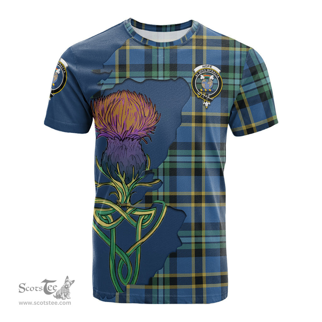 Scottish Hope Ancient Clan Tartan with Thistle and Scotland Map Tartan Plaid T Shirt Scottish Plaid Tartan Plaid - ScotsTee - scotstee.com
