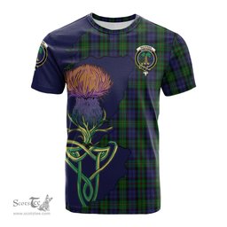 Scottish MacEwan - MacEwen Clan Tartan with Thistle and Scotland Map Tartan Plaid T Shirt Scottish Plaid Tartan Plaid - ScotsTee - scotstee.com