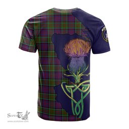 Scottish MacDonald of Clan Ranald Modern Clan Tartan with Thistle and Scotland Map Tartan Plaid T Shirt Scottish Plaid Tartan Plaid - ScotsTee - scotstee.com