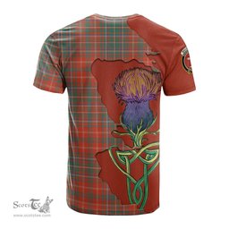 Scottish MacDougall Ancient Clan Tartan with Thistle and Scotland Map Tartan Plaid T Shirt Scottish Plaid Tartan Plaid - ScotsTee - scotstee.com