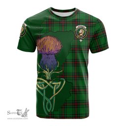 Scottish Kirkaldy Clan Tartan with Thistle and Scotland Map Tartan Plaid T Shirt Scottish Plaid Tartan Plaid - ScotsTee - scotstee.com