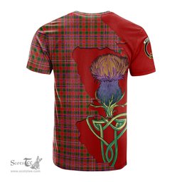 Scottish MacAlister Modern Clan Tartan with Thistle and Scotland Map Tartan Plaid T Shirt Scottish Plaid Tartan Plaid - ScotsTee - scotstee.com