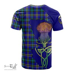 Scottish Hope Modern Clan Tartan with Thistle and Scotland Map Tartan Plaid T Shirt Scottish Plaid Tartan Plaid - ScotsTee - scotstee.com