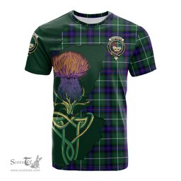 Scottish MacDonald of the Isles Hunting Modern Clan Tartan with Thistle and Scotland Map Tartan Plaid T Shirt Scottish Plaid Tartan Plaid - ScotsTee - scotstee.com