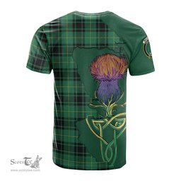 Scottish MacArthur Ancient Clan Tartan with Thistle and Scotland Map Tartan Plaid T Shirt Scottish Plaid Tartan Plaid - ScotsTee - scotstee.com
