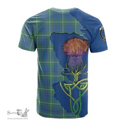 Scottish MacIntyre Hunting Ancient Clan Tartan with Thistle and Scotland Map Tartan Plaid T Shirt Scottish Plaid Tartan Plaid - ScotsTee - scotstee.com