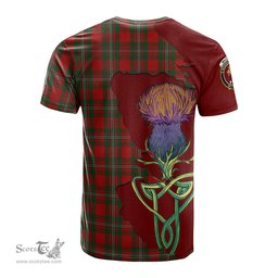 Scottish MacGregor Clan Tartan with Thistle and Scotland Map Tartan Plaid T Shirt Scottish Plaid Tartan Plaid - ScotsTee - scotstee.com
