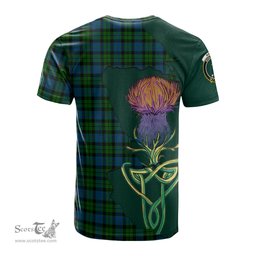 Scottish MacKay Modern Clan Tartan with Thistle and Scotland Map Tartan Plaid T Shirt Scottish Plaid Tartan Plaid - ScotsTee - scotstee.com