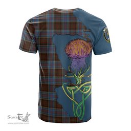 Scottish MacGregor Hastie Clan Tartan with Thistle and Scotland Map Tartan Plaid T Shirt Scottish Plaid Tartan Plaid - ScotsTee - scotstee.com