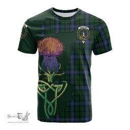 Scottish MacIntyre Clan Tartan with Thistle and Scotland Map Tartan Plaid T Shirt Scottish Plaid Tartan Plaid - ScotsTee - scotstee.com