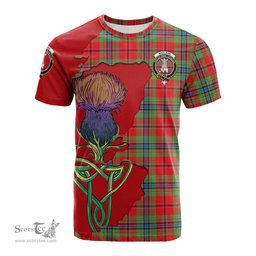 Scottish MacLean of Duart Modern Clan Tartan with Thistle and Scotland Map Tartan Plaid T Shirt Scottish Plaid Tartan Plaid - ScotsTee - scotstee.com
