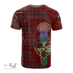 Scottish MacAlister Clan Tartan with Thistle and Scotland Map Tartan Plaid T Shirt Scottish Plaid Tartan Plaid - ScotsTee - scotstee.com