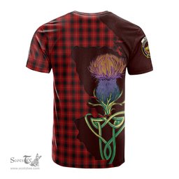Scottish MacIver Clan Tartan with Thistle and Scotland Map Tartan Plaid T Shirt Scottish Plaid Tartan Plaid - ScotsTee - scotstee.com