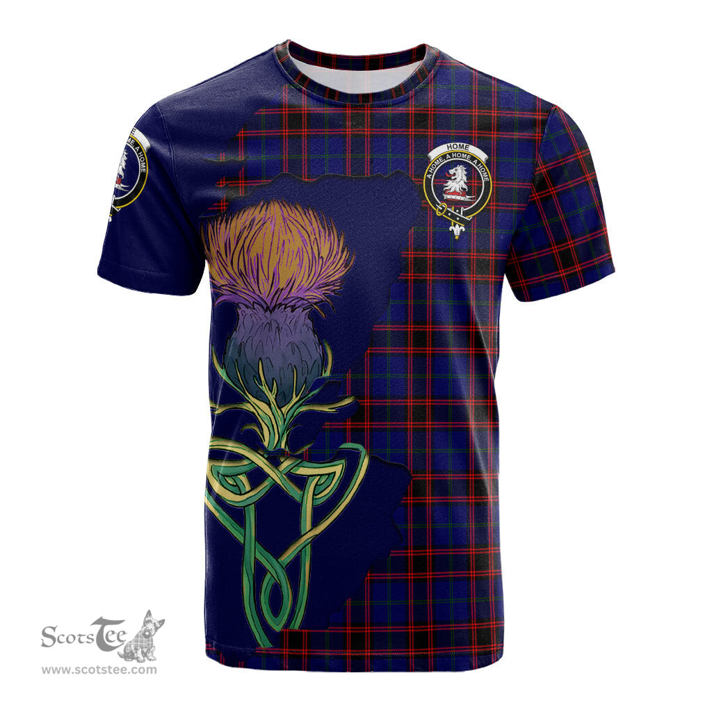 Scottish Home Modern Clan Tartan with Thistle and Scotland Map Tartan Plaid T Shirt Scottish Plaid Tartan Plaid - ScotsTee - scotstee.com