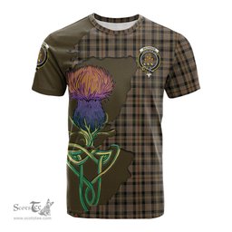 Scottish MacKenzie Hunting Clan Tartan with Thistle and Scotland Map Tartan Plaid T Shirt Scottish Plaid Tartan Plaid - ScotsTee - scotstee.com