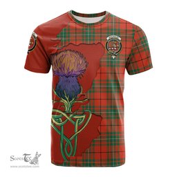 Scottish MacAulay Ancient Clan Tartan with Thistle and Scotland Map Tartan Plaid T Shirt Scottish Plaid Tartan Plaid - ScotsTee - scotstee.com