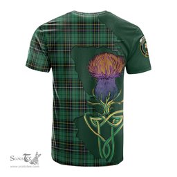 Scottish MacAlpin Ancient Clan Tartan with Thistle and Scotland Map Tartan Plaid T Shirt Scottish Plaid Tartan Plaid - ScotsTee - scotstee.com