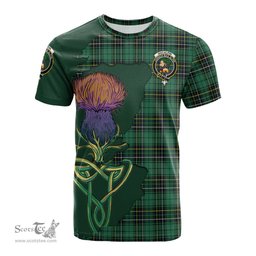 Scottish MacAlpin Ancient Clan Tartan with Thistle and Scotland Map Tartan Plaid T Shirt Scottish Plaid Tartan Plaid - ScotsTee - scotstee.com