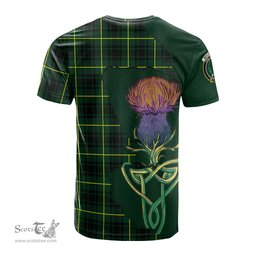 Scottish MacArthur Modern Clan Tartan with Thistle and Scotland Map Tartan Plaid T Shirt Scottish Plaid Tartan Plaid - ScotsTee - scotstee.com
