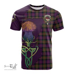 Scottish MacDonald Modern Clan Tartan with Thistle and Scotland Map Tartan Plaid T Shirt Scottish Plaid Tartan Plaid - ScotsTee - scotstee.com