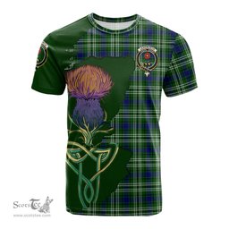 Scottish Learmonth Clan Tartan with Thistle and Scotland Map Tartan Plaid T Shirt Scottish Plaid Tartan Plaid - ScotsTee - scotstee.com