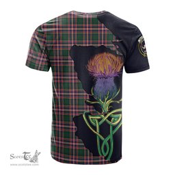 Scottish MacFarlane Hunting Modern Clan Tartan with Thistle and Scotland Map Tartan Plaid T Shirt Scottish Plaid Tartan Plaid - ScotsTee - scotstee.com