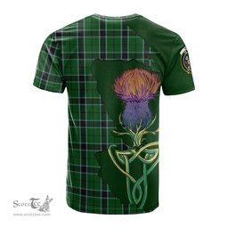 Scottish Innes Hunting Clan Tartan with Thistle and Scotland Map Tartan Plaid T Shirt Scottish Plaid Tartan Plaid - ScotsTee - scotstee.com