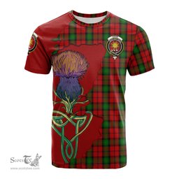Scottish Kerr Clan Tartan with Thistle and Scotland Map Tartan Plaid T Shirt Scottish Plaid Tartan Plaid - ScotsTee - scotstee.com