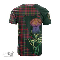 Scottish MacKintosh Hunting Modern Clan Tartan with Thistle and Scotland Map Tartan Plaid T Shirt Scottish Plaid Tartan Plaid - ScotsTee - scotstee.com