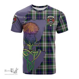 Scottish MacLeod Of Californian Clan Tartan with Thistle and Scotland Map Tartan Plaid T Shirt Scottish Plaid Tartan Plaid - ScotsTee - scotstee.com