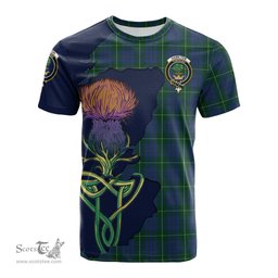 Scottish Hamilton Hunting Clan Tartan with Thistle and Scotland Map Tartan Plaid T Shirt Scottish Plaid Tartan Plaid - ScotsTee - scotstee.com