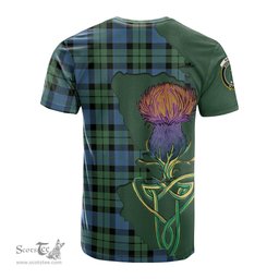 Scottish MacKay Ancient Clan Tartan with Thistle and Scotland Map Tartan Plaid T Shirt Scottish Plaid Tartan Plaid - ScotsTee - scotstee.com
