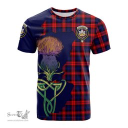 Scottish MacLachlan Modern Clan Tartan with Thistle and Scotland Map Tartan Plaid T Shirt Scottish Plaid Tartan Plaid - ScotsTee - scotstee.com