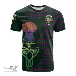 Scottish MacLachlan Hunting Clan Tartan with Thistle and Scotland Map Tartan Plaid T Shirt Scottish Plaid Tartan Plaid - ScotsTee - scotstee.com