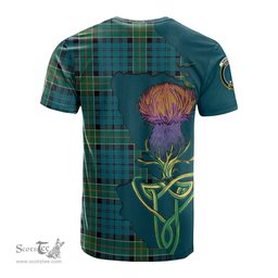 Scottish Kirkpatrick Clan Tartan with Thistle and Scotland Map Tartan Plaid T Shirt Scottish Plaid Tartan Plaid - ScotsTee - scotstee.com