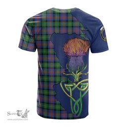 Scottish Logan Ancient Clan Tartan with Thistle and Scotland Map Tartan Plaid T Shirt Scottish Plaid Tartan Plaid - ScotsTee - scotstee.com