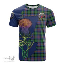 Scottish Logan Ancient Clan Tartan with Thistle and Scotland Map Tartan Plaid T Shirt Scottish Plaid Tartan Plaid - ScotsTee - scotstee.com
