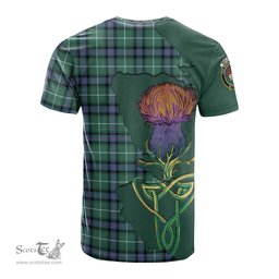 Scottish MacDonald of the Isles Hunting Ancient Clan Tartan with Thistle and Scotland Map Tartan Plaid T Shirt Scottish Plaid Tartan Plaid - ScotsTee - scotstee.com
