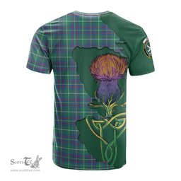 Scottish Inglis Ancient Clan Tartan with Thistle and Scotland Map Tartan Plaid T Shirt Scottish Plaid Tartan Plaid - ScotsTee - scotstee.com