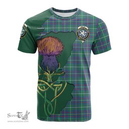 Scottish Inglis Ancient Clan Tartan with Thistle and Scotland Map Tartan Plaid T Shirt Scottish Plaid Tartan Plaid - ScotsTee - scotstee.com