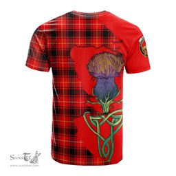 Scottish MacIver Modern Clan Tartan with Thistle and Scotland Map Tartan Plaid T Shirt Scottish Plaid Tartan Plaid - ScotsTee - scotstee.com