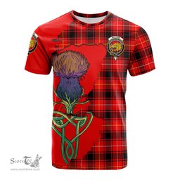 Scottish MacIver Modern Clan Tartan with Thistle and Scotland Map Tartan Plaid T Shirt Scottish Plaid Tartan Plaid - ScotsTee - scotstee.com