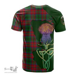 Scottish MacCulloch Clan Tartan with Thistle and Scotland Map Tartan Plaid T Shirt Scottish Plaid Tartan Plaid - ScotsTee - scotstee.com