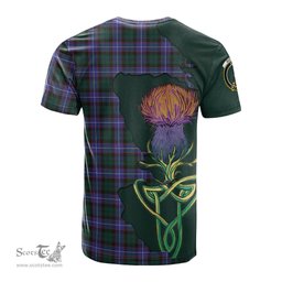 Scottish Guthrie Modern Clan Tartan with Thistle and Scotland Map Tartan Plaid T Shirt Scottish Plaid Tartan Plaid - ScotsTee - scotstee.com