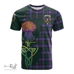 Scottish Guthrie Modern Clan Tartan with Thistle and Scotland Map Tartan Plaid T Shirt Scottish Plaid Tartan Plaid - ScotsTee - scotstee.com