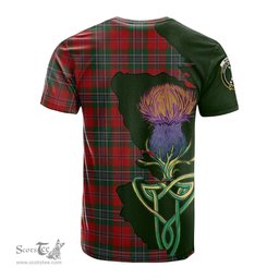 Scottish MacLean Clan Tartan with Thistle and Scotland Map Tartan Plaid T Shirt Scottish Plaid Tartan Plaid - ScotsTee - scotstee.com