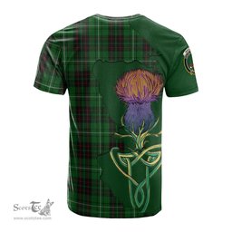 Scottish MacAulay of Lewis Clan Tartan with Thistle and Scotland Map Tartan Plaid T Shirt Scottish Plaid Tartan Plaid - ScotsTee - scotstee.com