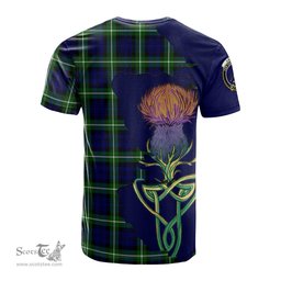 Scottish Lammie Clan Tartan with Thistle and Scotland Map Tartan Plaid T Shirt Scottish Plaid Tartan Plaid - ScotsTee - scotstee.com